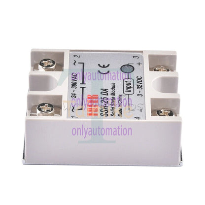 25A/40A/60A SSR-25DA/40DA/60DA Fotek Solid State Relay Module Alloy Heat Sink N!