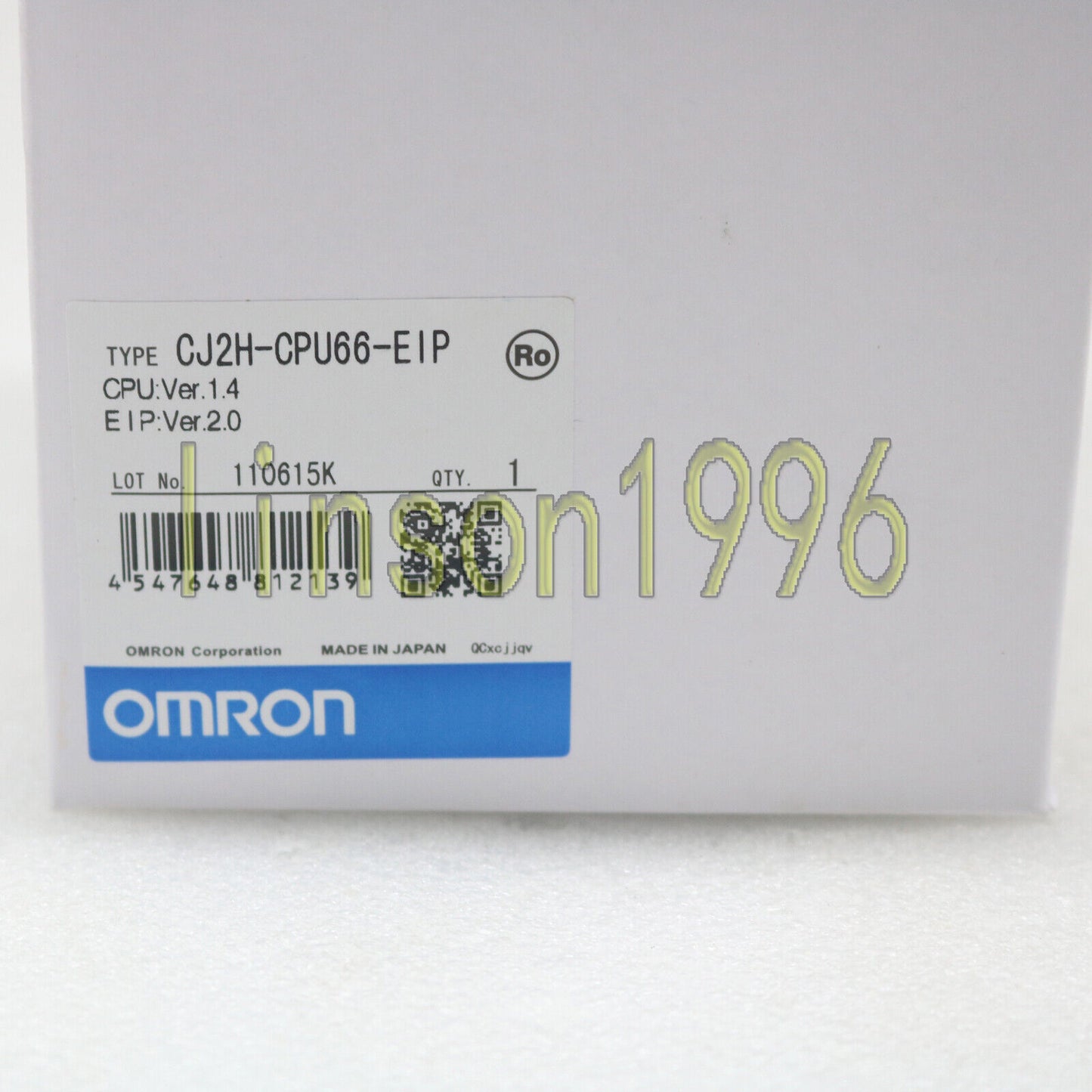 NEW BOX Omron PLC CPU CJ2H-CPU66-EIP Ethernet control unit FAST SHIP - OMRON
