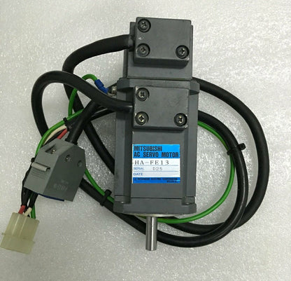 used ONE Mitsubishi HA-FF13 100W AC Servo Motor Tested - MITSUBISHI