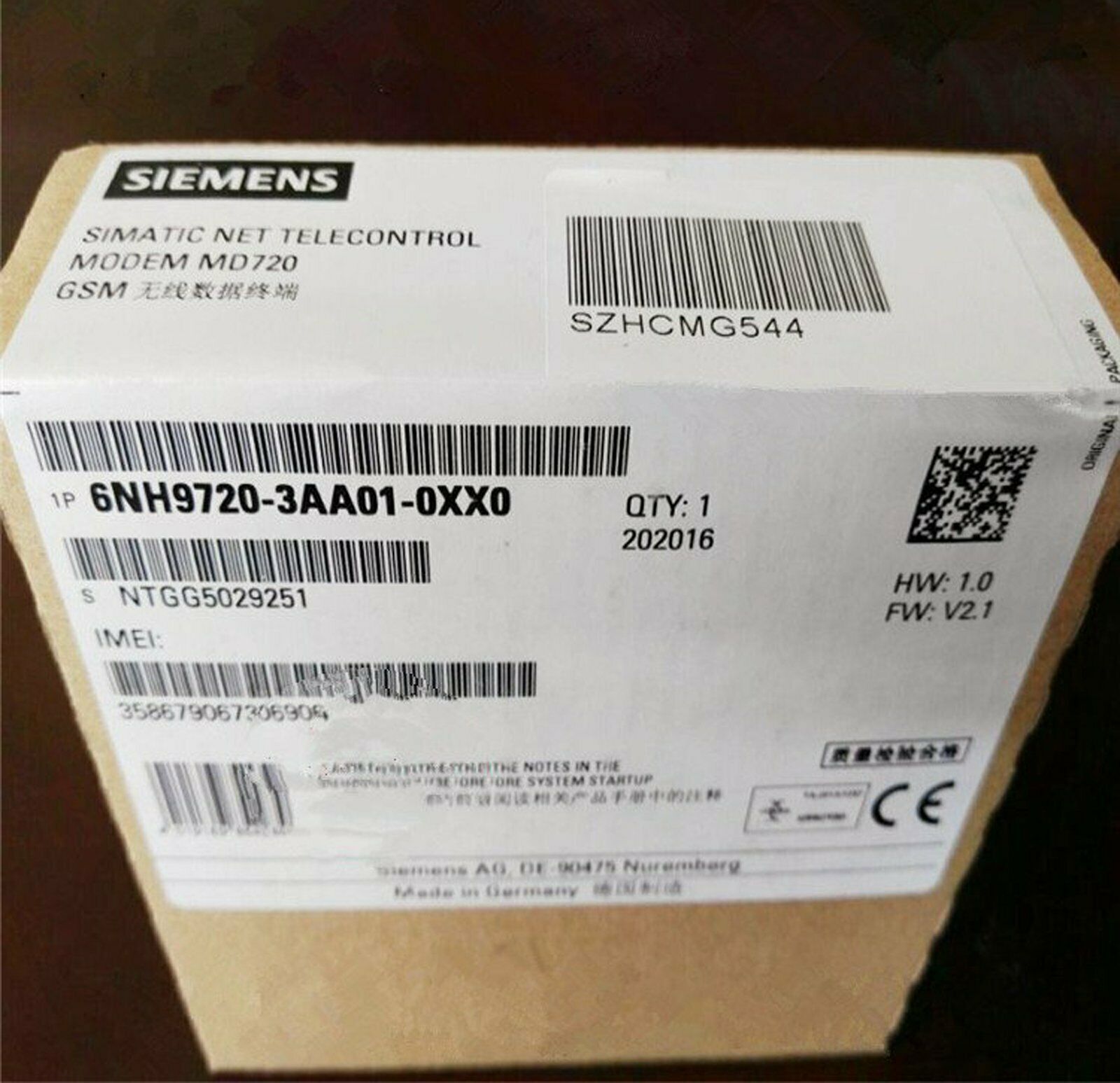 new 1PCS  SIEMENS 6NH97203AA010XX0 6NH9720-3AA01-0XX0 Fast Delivery