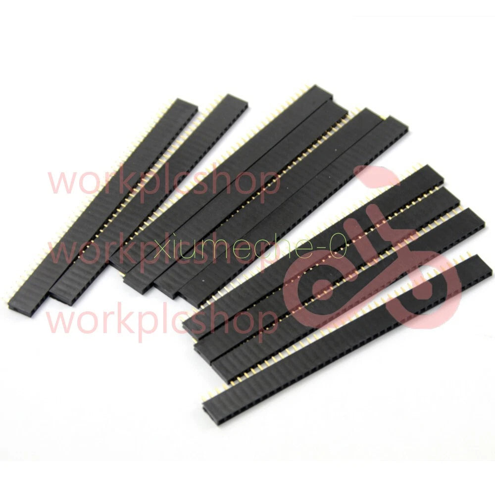 20PCS 40Pin 2.54mm Single Row Straight Female Pin Header Strip PCB Ardunio