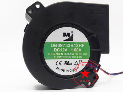M DB09733B12HF DC 12V 1.00A 9.7CM 2-Wire Turbo Cooling Fan