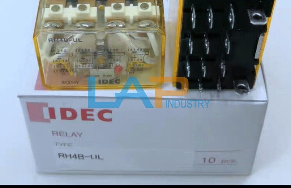 10PCS IDEC RH4B-UL Relay 220VAC - 14 Feet Length - IDEC