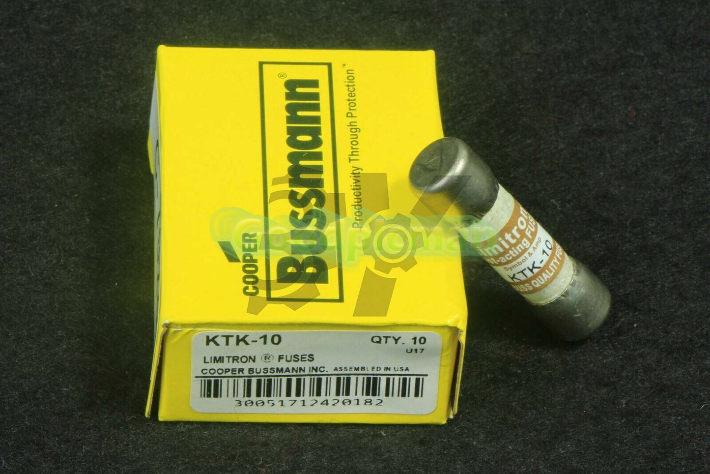 Bussmann KTK-10 10 Amp Limitron Fast Acting Supplementary Fuse 600V 10Pcs/
