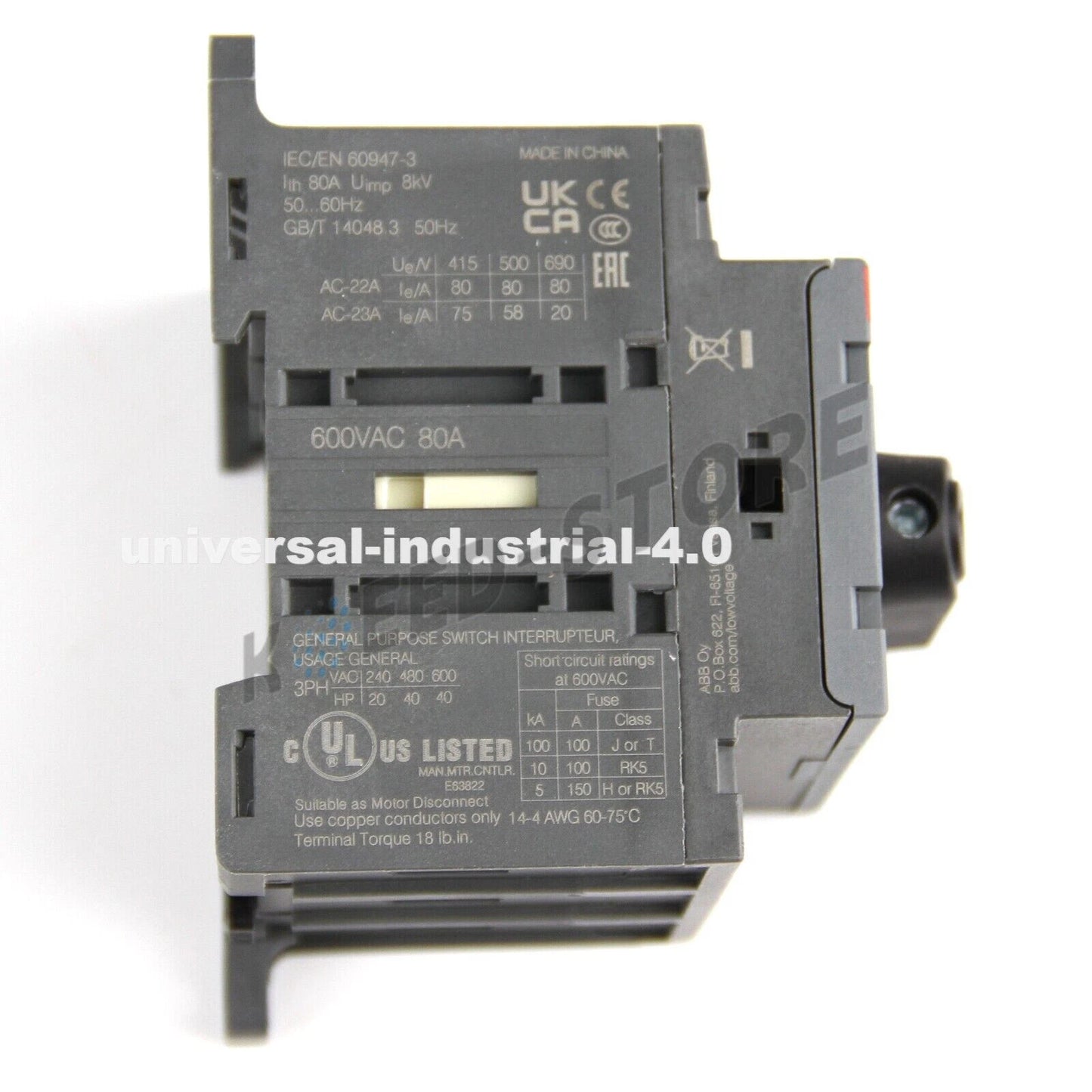 1PCS ABB OT80F3 1SCA105798R1001 10136393 Disconnect Switch