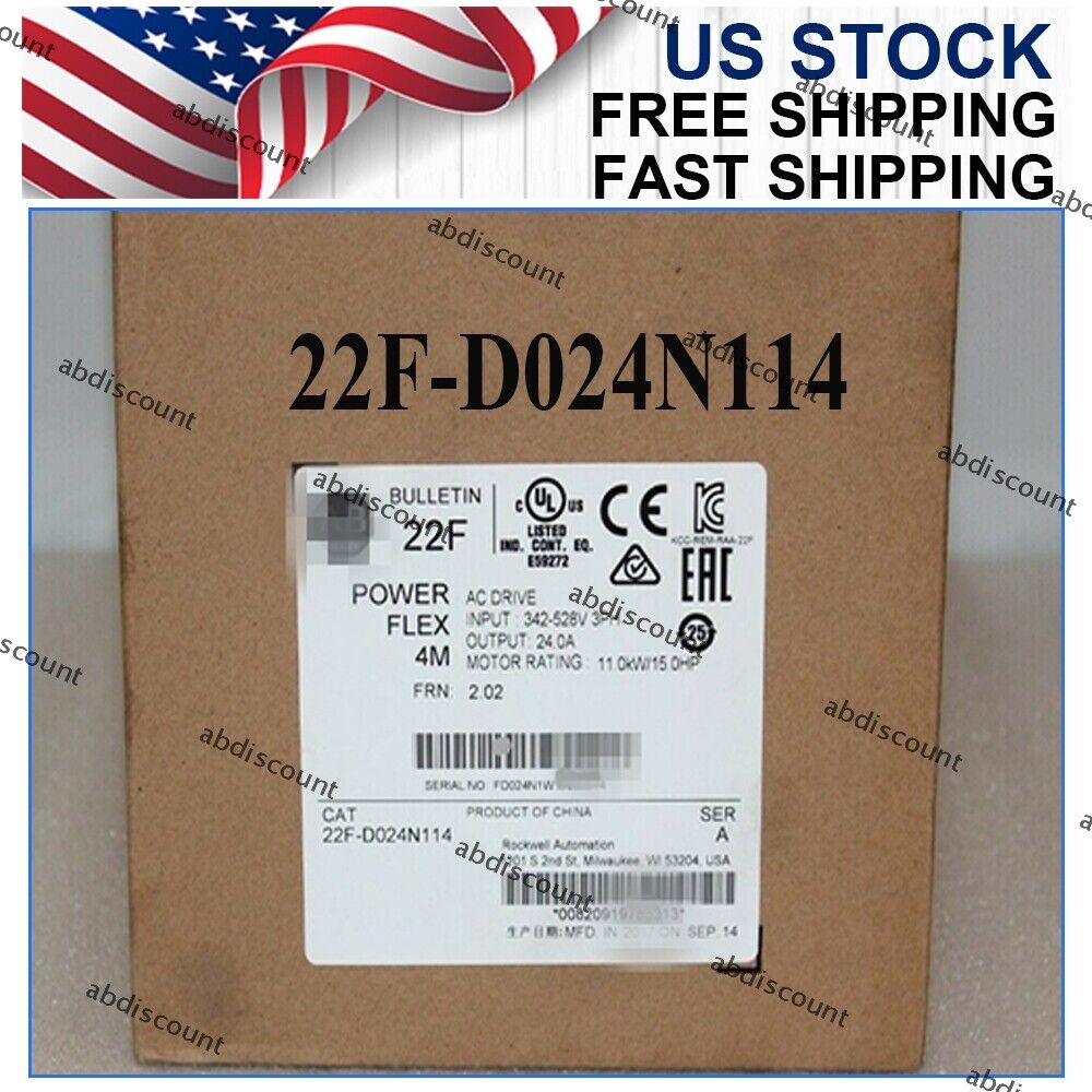 22F-D024N114 15HP 480V PowerFlex 4M VFD 11KW Inverter AC Drive - ABB