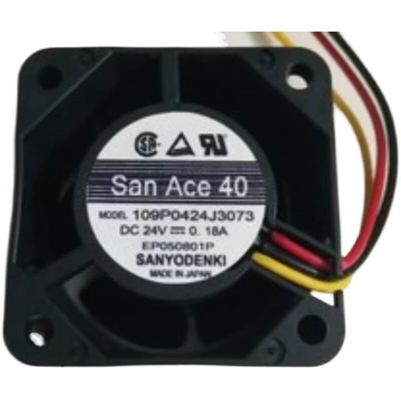 Sanyo 109P0424J3013 4028 DC24V 0.18A 40*40*28MM 3-Wire Inverter Cooling Fan