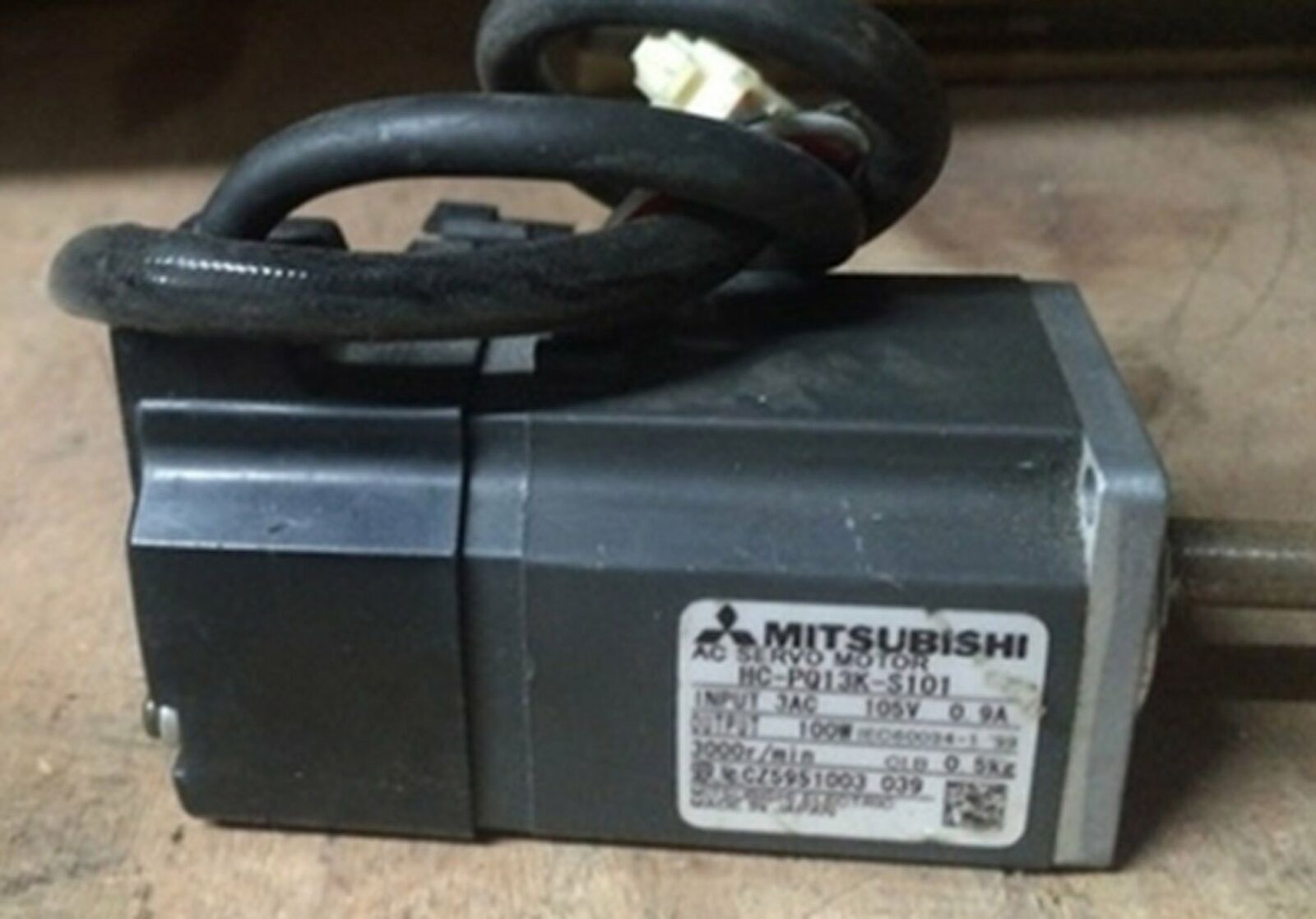 used Mitsubishi Servo motor HC-PQ13K-S101 Tested in good condition - MITSUBISHI