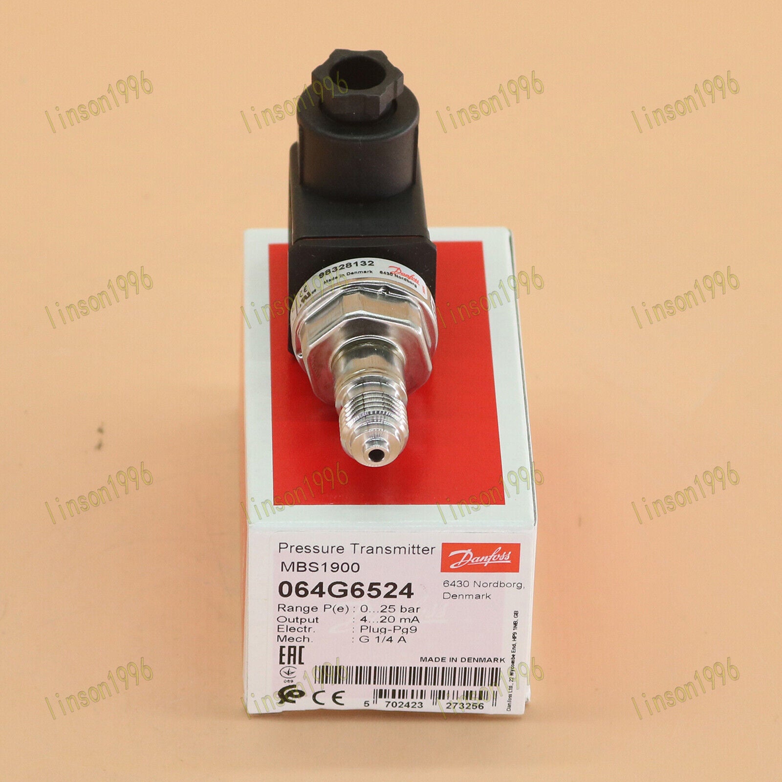 new 1pc  Danfoss 064G6524 MBS 1900 pressure transmitter SHIP Danfoss