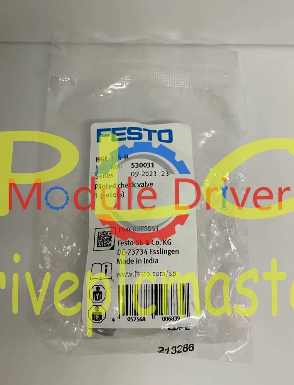 One Festo HGL-1/4-B 530031 Check Valve HGL1/4B Free Shipping #dr