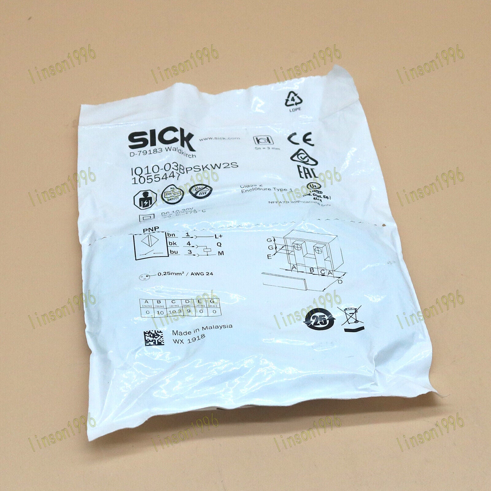 SICK Switch Sensor IQ10-03BPSKW2S 1055447 - SICK