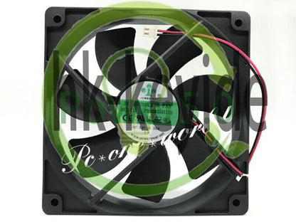 1X PY-1225H12S 12V 0.35A 12CM 12025 2 wire 120mm cooling fan~