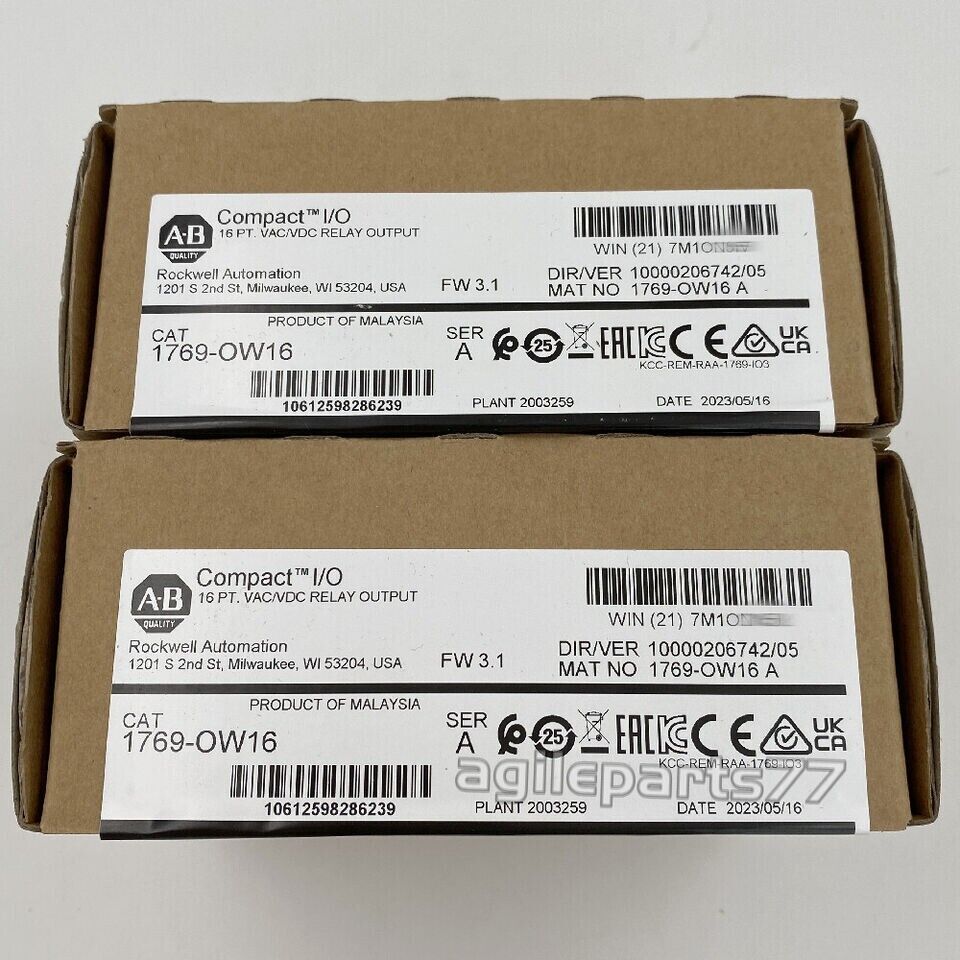 CompactLogix Relay Output Module AB 1769-OW16 New Factory Sealed - COMPACTLOGIX