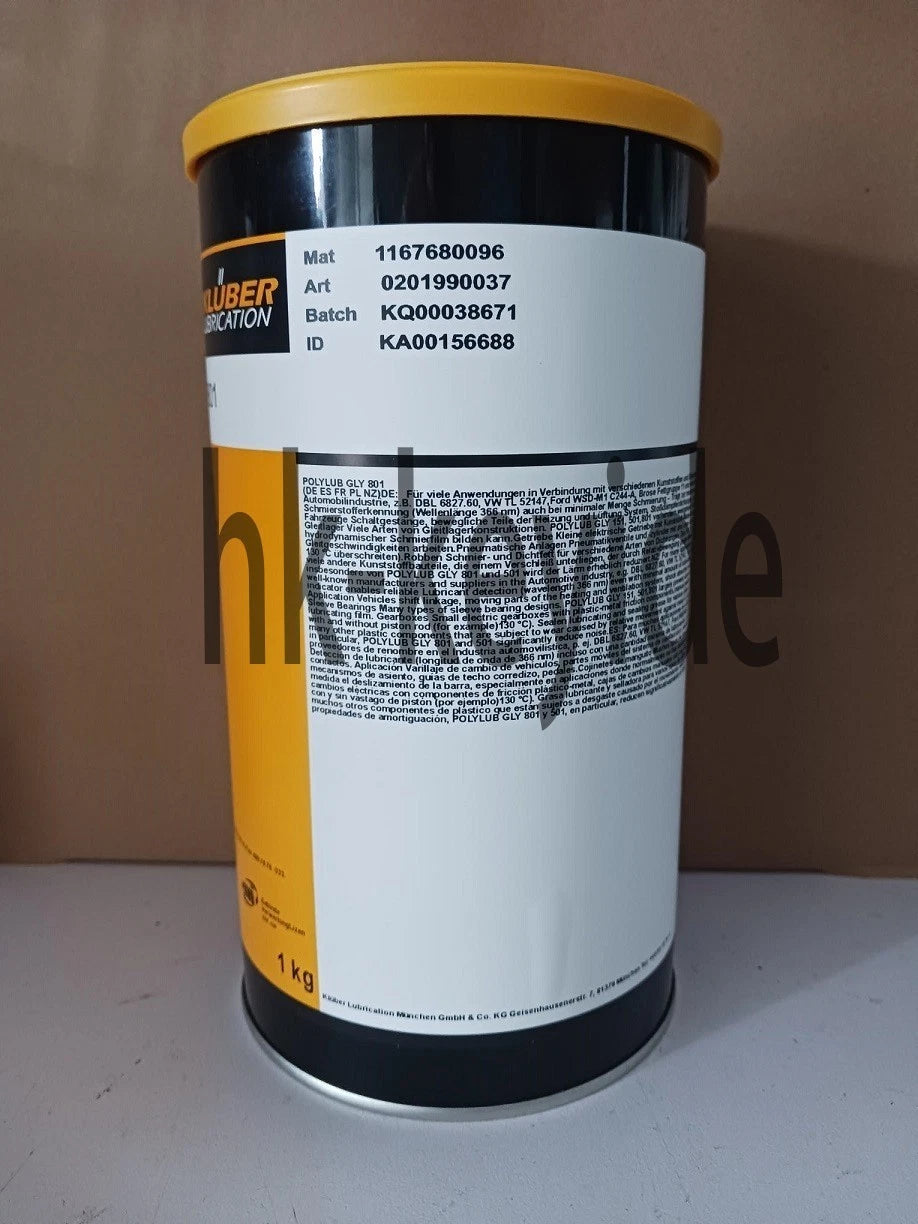 KLUBER Lubrication POLYLUB GLY 801 Grease 1Kg ( 35.3 OZ) free shipping