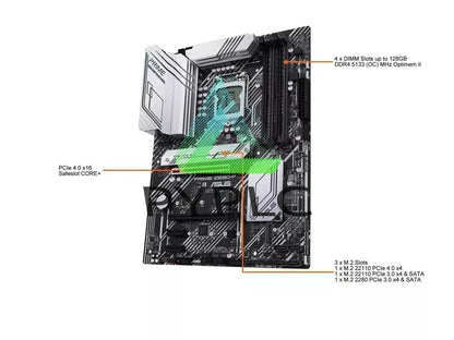 For ASUS PRIME Z590-P LGA 1200 Intel Z590 SATA 6Gb/s ATX Intel Motherboard