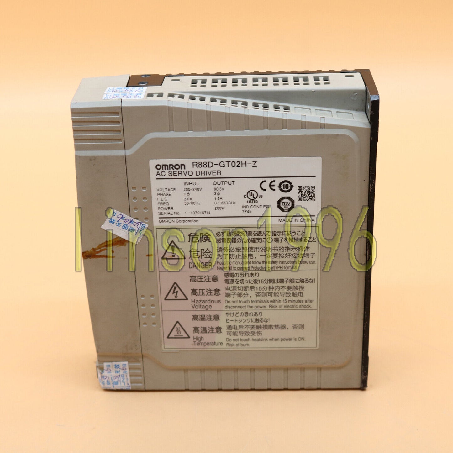 used Omron ONE R88D-GT02H-Z tested good condition - OMRON