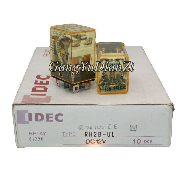 new 10PCS/BOX IDEC Intermediate Relay RH2B-UL DC12V 8 Pins 2O2C