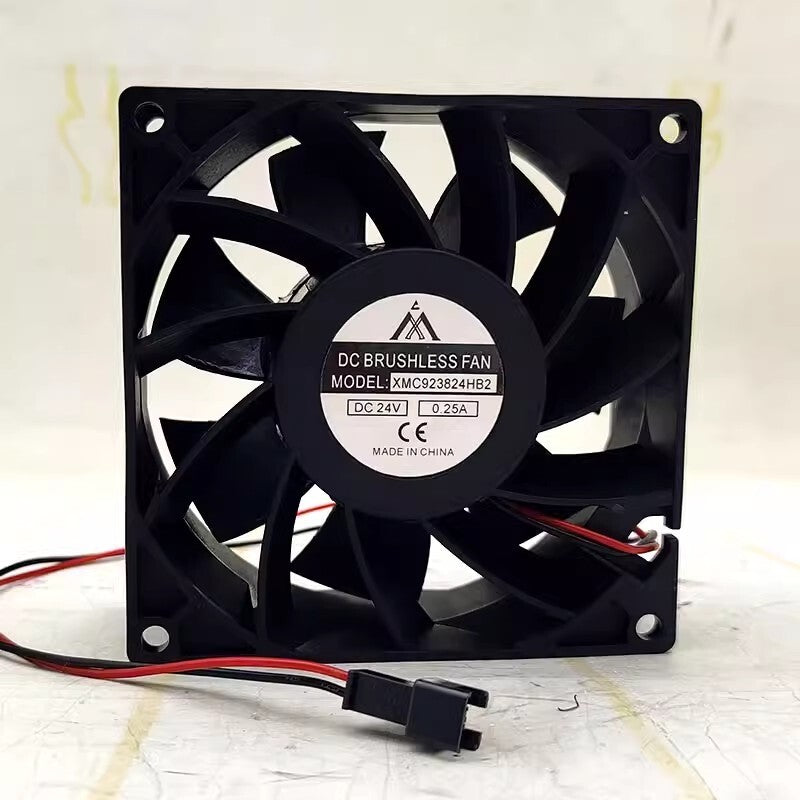 1PCS XMC923824HB2 DC24V 0.25A 9CM 2-Pin Inverter Mute Cooling Fan