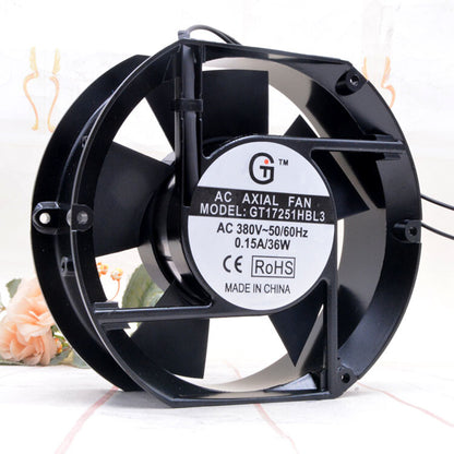 1pcs  GT17251HBL3 380v 36w 17251 17cm Inverter Cabinet Cooling Fan