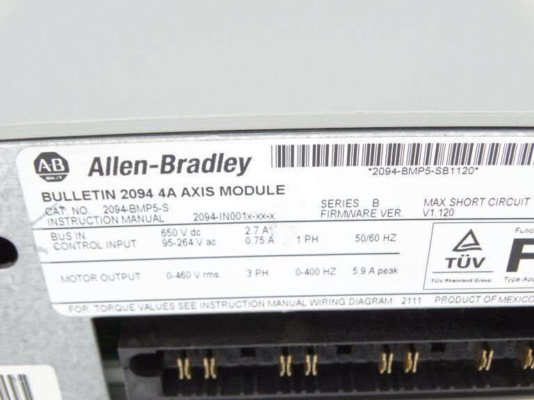 Allen Bradley 2094-BMP5-S Servo Drive 2025-03-07 - ALLEN BRADLEY