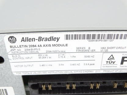 Allen Bradley 2094-BMP5-S Servo Drive 2025-03-07 - ALLEN BRADLEY