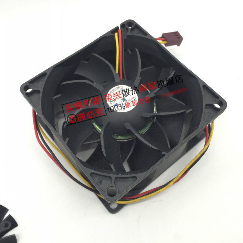 EVERFLOW F128038BU 8038 12V 0.50AMP 3-wire 8cm cooling fan