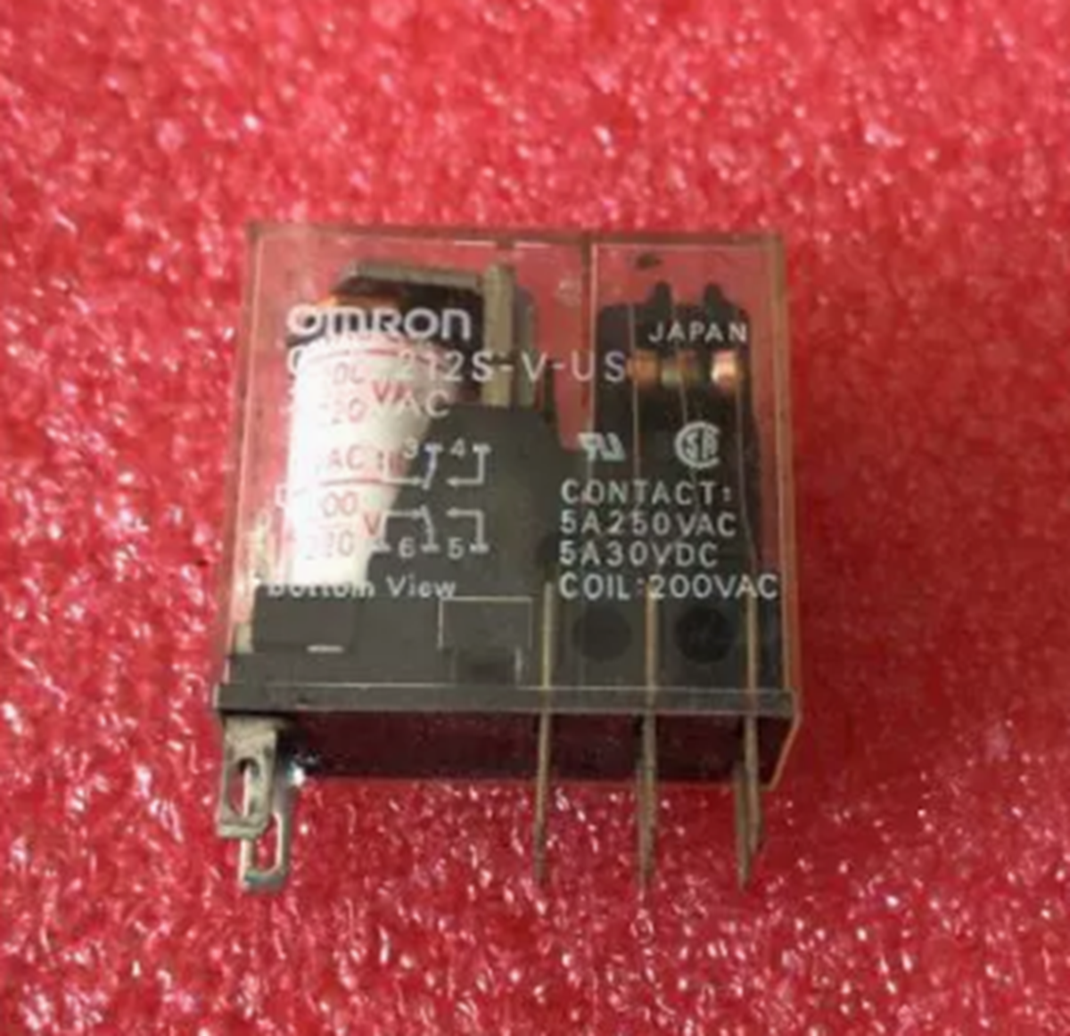OMRON G2R-212S Relay | High-Reliability DC Relay | 12VDC 50Hz | 2-Contact - OMRON