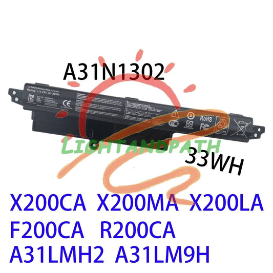 A31N1302 Battery for Asus VivoBook X200CA X200MA R202CA F200MA R202CA