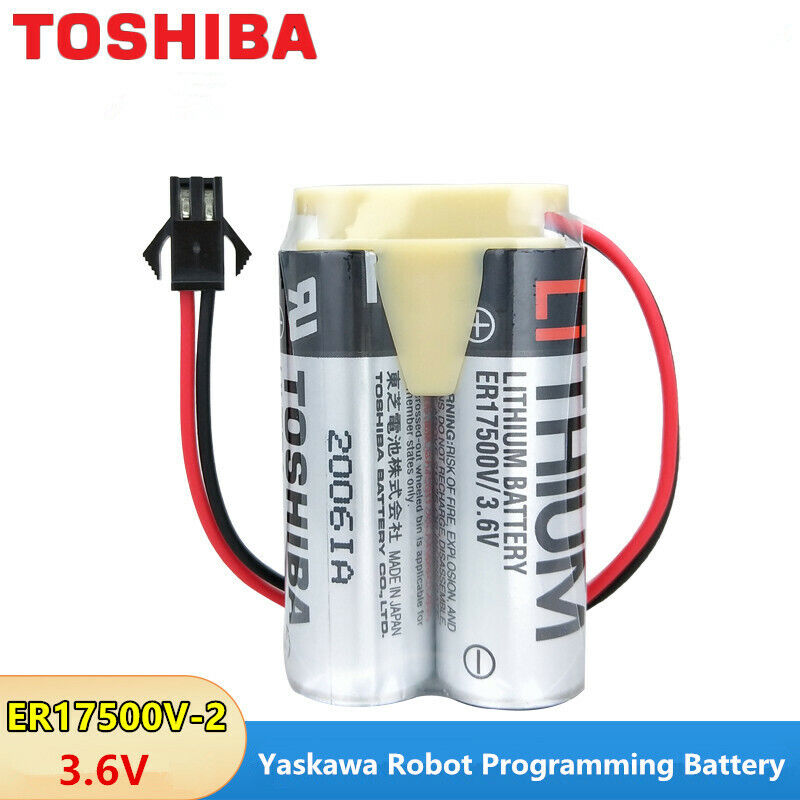 new TOSHIBA ER17500V Yaskawa Robot Programmer Battery ER17/50 3.6V SM Plug