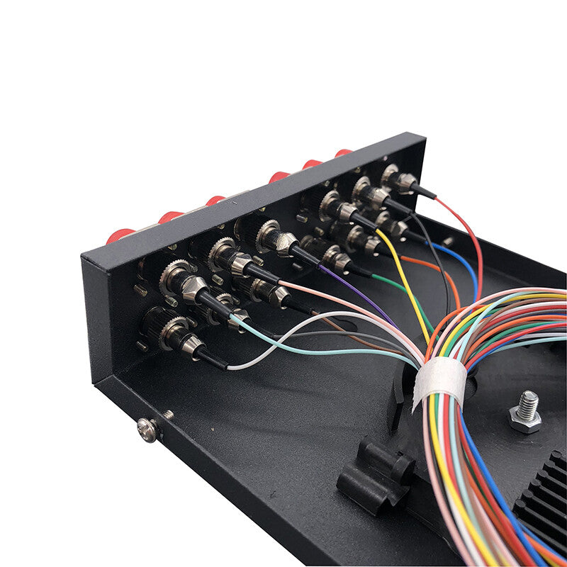 new 12-port FC fiber optic terminal box fully equipped with pigtail single-mode flan