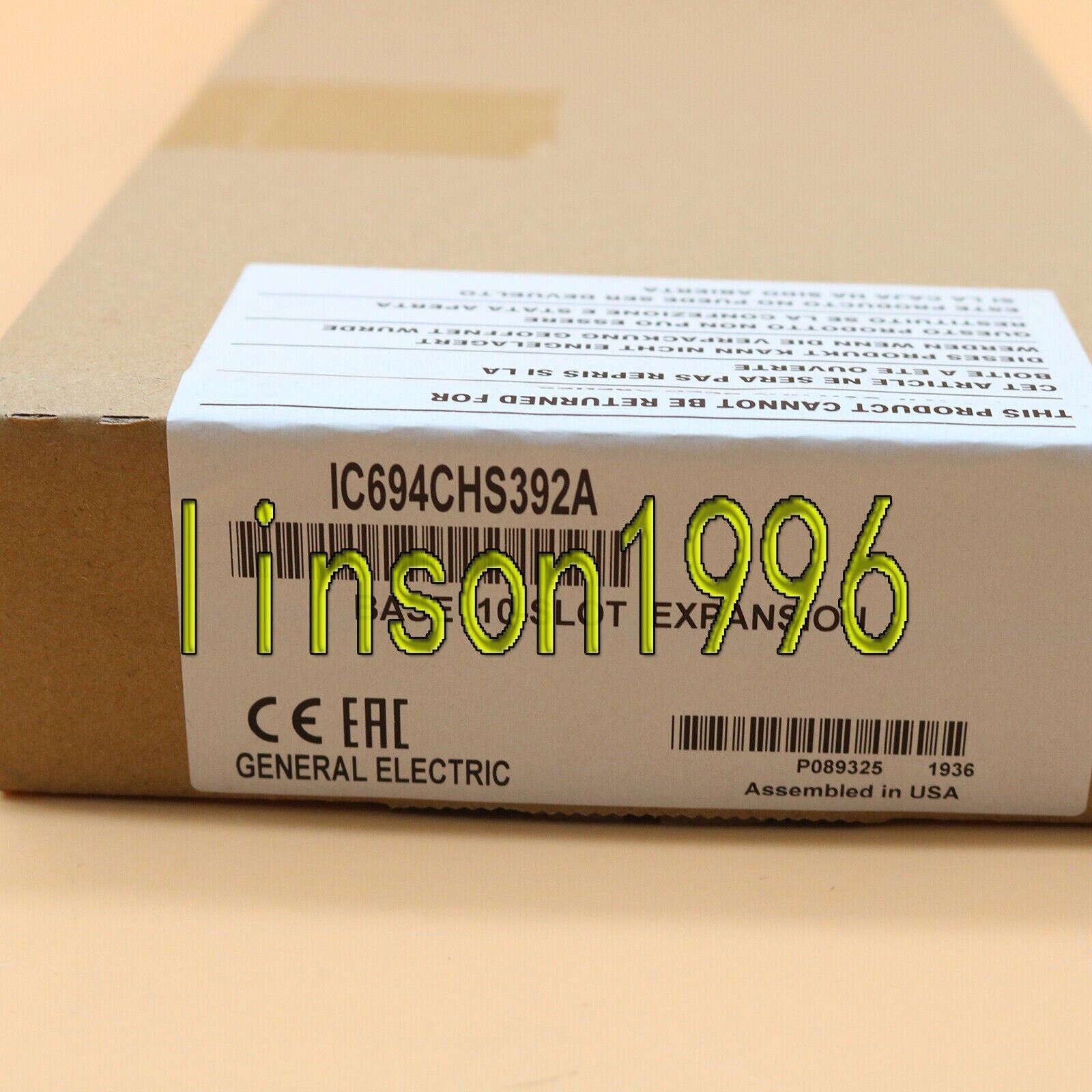 GE FANUC IC694CHS392 10-SLOT EXPANSION IC - GE FANUC