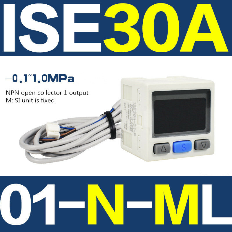 new MAXZDH SMC ISE30A-01-N-ML digital pressure switch -0.1~1.0MPa