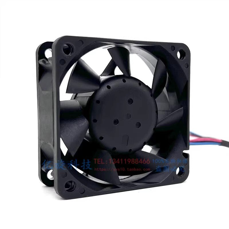 YRC YRD6025S12H 6025 DC12V 0.45A 6CM 2-wire inverter silent cooling fan