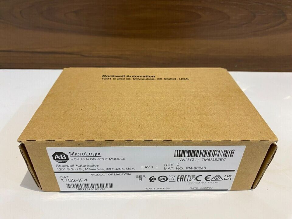 AB 1762-IF4 MicroLogix 4 CH Analog Input Module Factory Sealed - MICROLOGIX