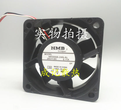 1pcs NMB-MAT 06025SS-24N-AL 24V 0.11A 3.08W 60*60*25mm 60mm cooling fan 3pin