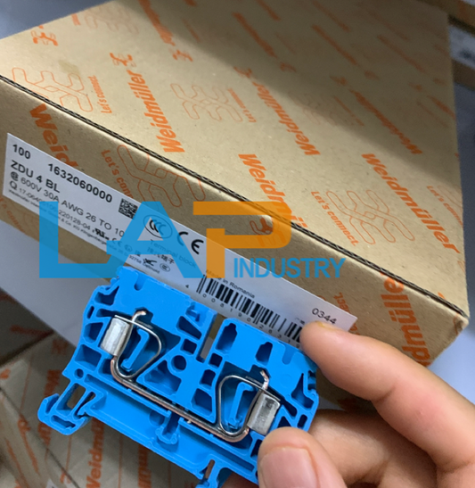 100PCS Weidmuller ZDU 4 BL Blue Terminal Block 1632060000 - WEIDMULLER