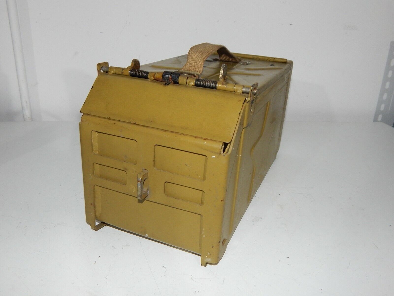 Used Soviet Metal Box DShK KPV - RARE - with stars, dimensions 20x15x10 cm, 500g, rare Soviet design - SOVIET RARE