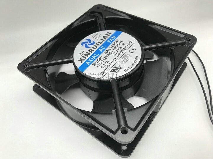 new 1 PCS XINRUILIAN FAN  RAL1238S1 AC220-240V 0.10A 2 WIRE 120*120*38MM cooling fan