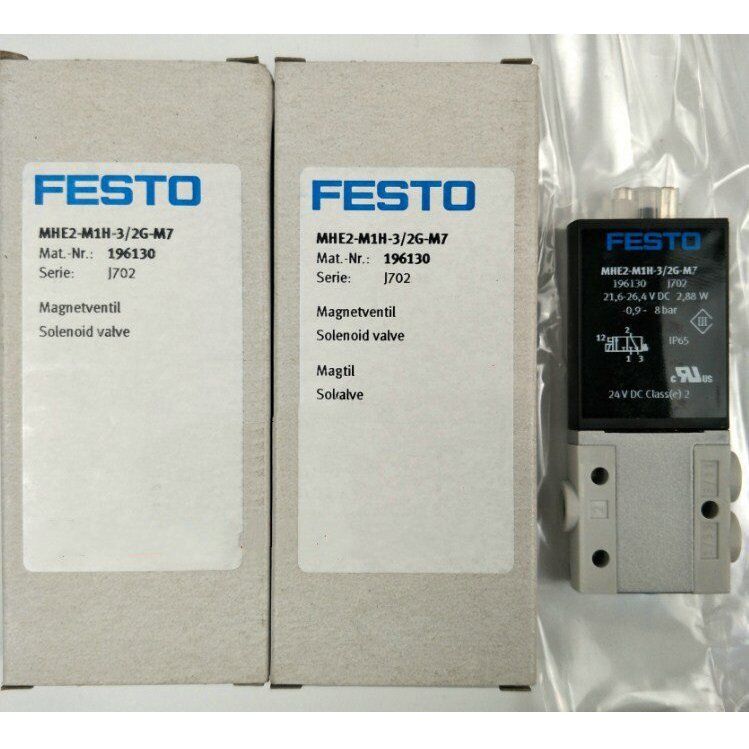 Festo 196130 Solenoid Valve MHE2-M1H-3/2G-M7 - FESTO