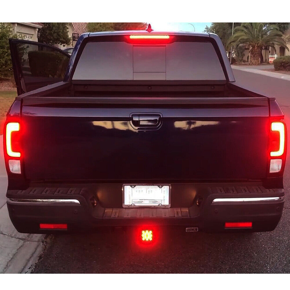 new 12 LED Tow Rear Tail Stop Brake Light 12V 2" Trailer Hitch Cover Light