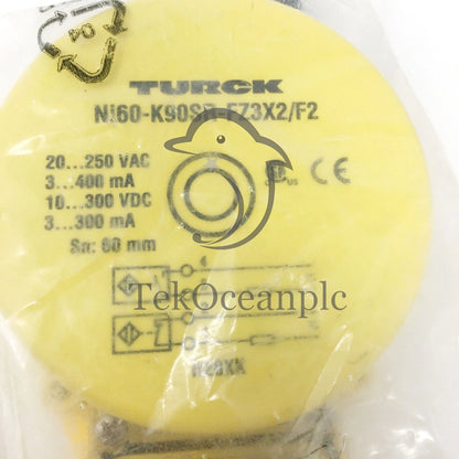 TURCK NI60-K90SR-FZ3X2 2-Wire AC DC NonEmbeddable Rectangular Inductive Sensor