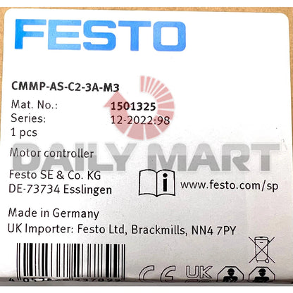 FESTO CMMP-AS-C2-3A-M3 1501325 Motor Controller