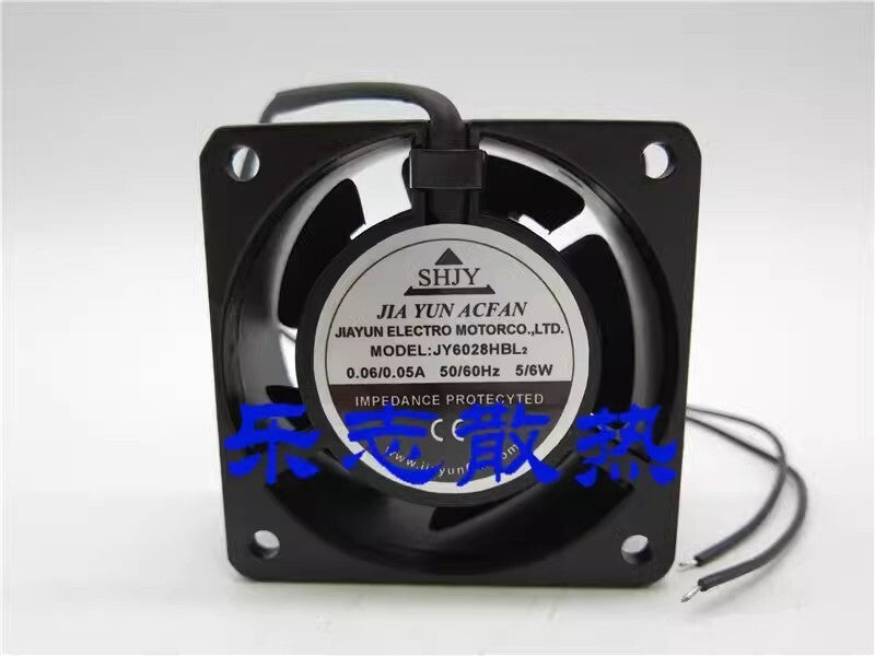 SHJY JY6028HBL2 220V 0.06A/0.05A 5/6W 6CM Axial Cooling Fan