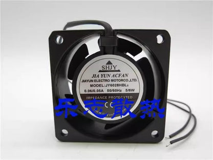 SHJY JY6028HBL2 220V 0.06A/0.05A 5/6W 6CM Axial Cooling Fan