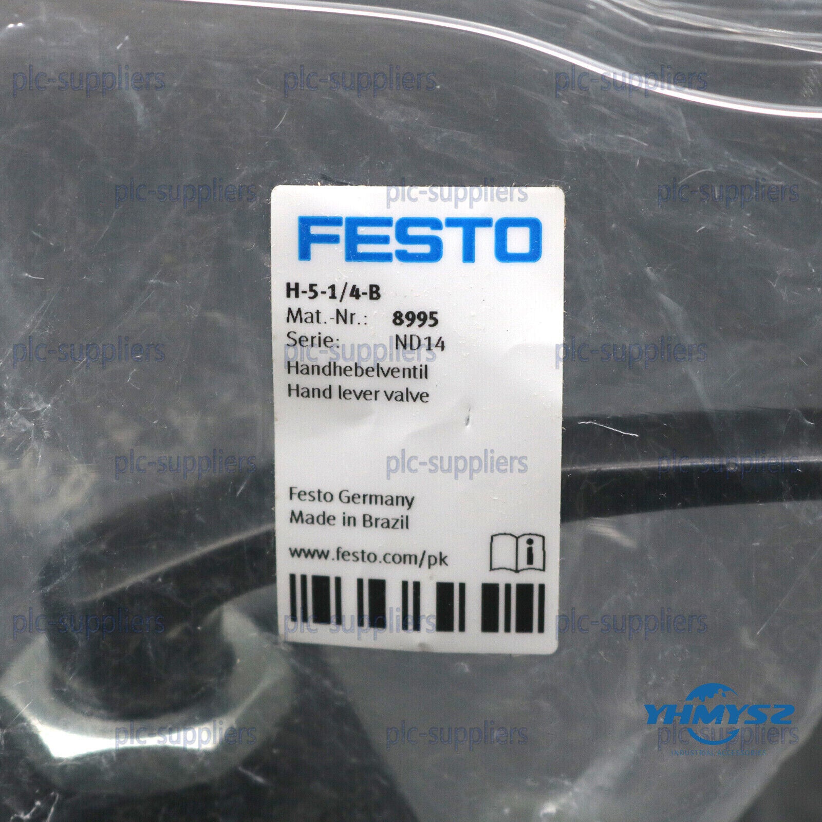 New 1PC Festo Hand Lever Valve H-5-1/4-B 8995 Stock - FESTO