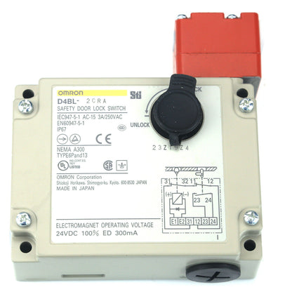 OMRON Guard Lock Safety Door Switch D4BL-2CRA - OMRON