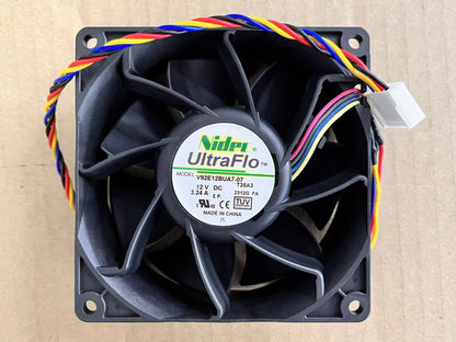 new 1 PCS NIDEC Fan V92E12BUA7-07 DC12V 3.24A 92*92*38mm 4 PIN