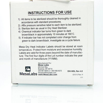 new 1000 pieces/roll dry heat sterilization indicator label CI-DHI compatible SGM - SGM