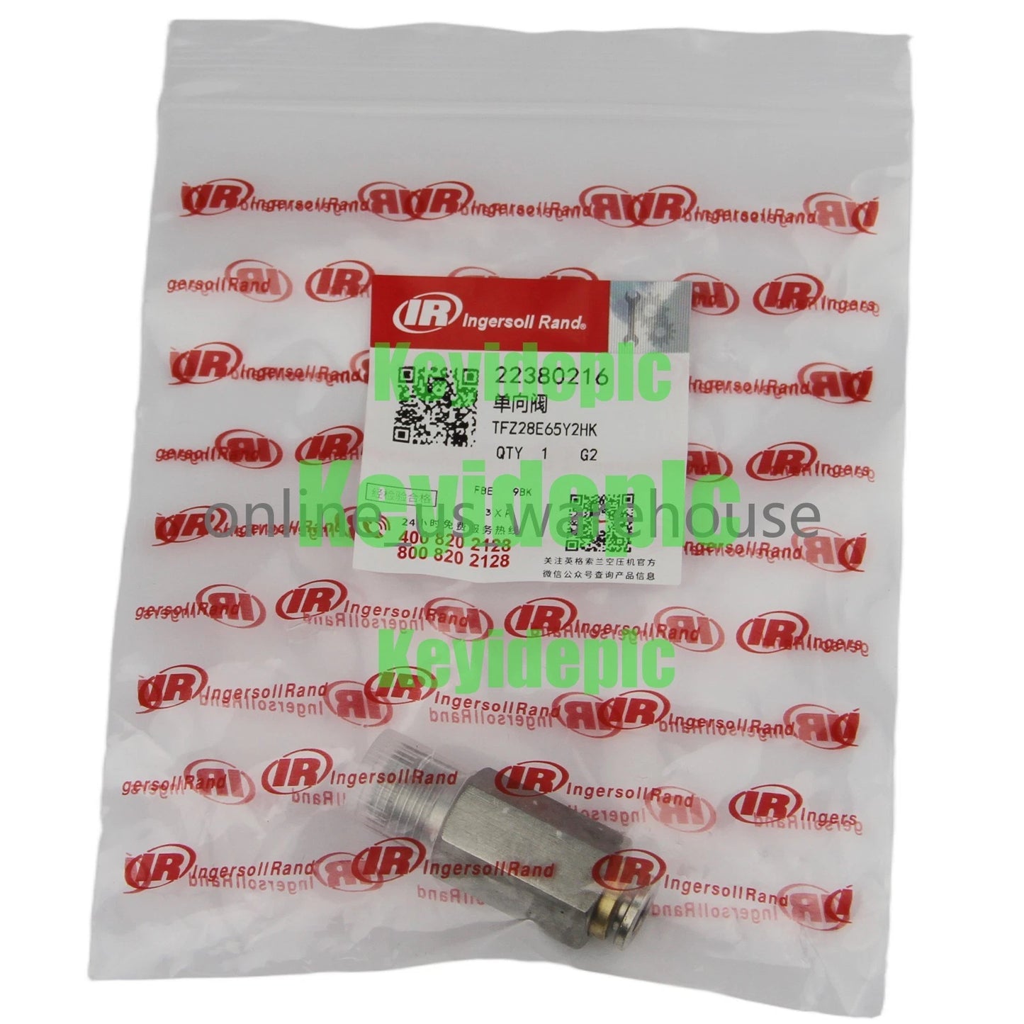 Check Valve 22380216 Fits For Ingersoll Rand Air Compressor #ke