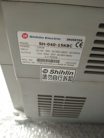 used 1pcs Shihlin Inverter SH-040-15KBC - SHIHLIN
